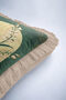 Daylight and Plants Fringed Pillowcase-Vintage Botanical Modern Green Cream Tufted Throw Pillow Cover - 7
