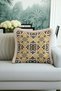 Italian Motif Luxury Fringed Pillowcase-Geometric Marine Mediterranean Themed Tassel Throw Pillow Cover - 2