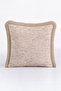 Art Deco Marble Cream Fringed Pillowcase - Luxury Modern Powder Beige Tufted Throw Pillow Cover - 2