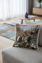 Authentic Art Luxury Fringed Pillowcase-Anatolian Artisan Brown Bohemian Tassel Throw Pillow Cover - 5