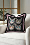 Artistic Pop Art Luxury Fringed Pillowcase-Colorful Cats Throw Pillow Cover with Black Tassels - 5