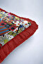 Pop Art Colorful Fringed Pillowcase - Comic Book Themed Retro Red Tassel Throw Pillow Cover - 7