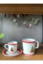 New Year-Christmas Pine Tree Model 6 Piece Set of 2-Person Mug and Turkish Coffee Cup Set - 2