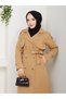 Women's Belted and Zipper Detailed Trench Coat - 4