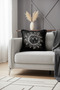 Mysticism Sun Moon Fringed Pillowcase - Bohemian Night Black Gray Tassel Throw Pillow Case - 5