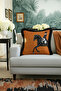 Royal Horse Luxery Fringed Pillowcase-Nobility Black Caramel Modern Tufted Throw Pillow Cover - 3