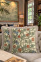 Luxury Bird Fringed Pillowcase - Vintage Garden Rustic Yellow Tassel Throw Pillow Cover - 8