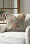 Elegant Bird Floral Fringed Pillowcase - Asian Art Vintage Natural Green Tufted Throw Pillow Cover - 3