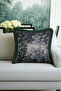 Avangard Nature View Fringed Pillowcase - Forest Themed Green Tassel Throw Pillow Cover with Bird Motif - 5