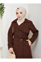Women's Belted and Zipper Detailed Trench Coat - 4