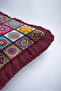 Mandala Patchwork Fringed Pillowcase - Ethnic Colorful Bohemian Purple Tassel Throw Pillow Cover - 7