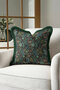 Forest Wildlife Modern Luxury Fringed Pillowcase-Exotic Green Bohemian Tasseled Cushion Cover