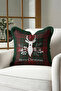 Luxury Plaid Deer Themed Fringed Pillowcase - Christmas Rustic Red Green Tassel Throw Pillow Cover - 4