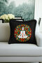 Chakra Mandala Fringed Pillowcase - Yoga Meditation Bohemian Black Tassel Throw Pillow Cover