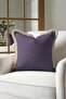 Luxury Purple Fringed Pillowcase-Elegan Bohemian Grey Edged Tassel Throw Pillow Cover - 4