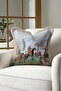 Palace Art Fringed Pillowcase - Miniature Ethnic Natural Tone Tassel Throw Pillow Cover - 4