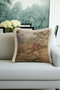 Avant-Garde Hunting Scene Luxury Fringed Pillowcase-Classic British Style Beige Green Tassel Throw Pillow Cover