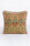 Luxury Bird Motif Fringed Pillowcase - Victorian Classic Green Gold Color Tassel Throw Pillow Cover
