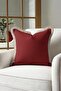 Elegant Burgundy Fringed Pillowcase - Nordic Rustic Beige Luxury Tufted Throw Pillow Cover - 2