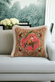 Baroque Vintage Fringed Pillowcase - Nostalgic Pink Leopard Green Bohemian Tassel Throw Pillow Cover - 5