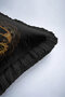Mystic Moon Eye Motif Fringed Pillowcase-Bohemian Magical Black Gold Color Tassel Throw Pillow Case - 7
