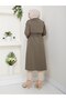 Women's Belted and Zipper Detailed Trench Coat - 2