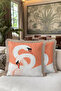 Elegant Swan Figured Fringed Pillowcase - Bohemian Romantic Salmon Beige Tassel Throw Pillow Cover - 6
