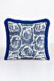 French Chic Blue Luxury Fringed Pillowcase-Ethnic Elegant Classic Navy Blue Tassel Throw Pillow Cover - 2