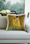 Artistic Motif Luxury Fringed Pillowcase-Yellow Green Romantic Modern Cream Tufted Throw Pillow Cover - 5