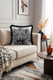 Wild Noble Leopard Fringed Pillowcase-Nobility Black Gray Modern Gold Color Tassels Throw Pillow Cover - 5