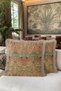 Luxury Bird Motif Fringed Pillowcase - Victorian Classic Green Gold Color Tassel Throw Pillow Cover - 6