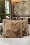 Vintage Angel Figured Fringed Pillowcase - Classic Bohemian Gold Color Tassel Throw Pillow Cover - 6
