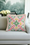 Ethnic Luxury Fringed Pillowcase - Geometric Spring Bohemian Beige Tassel Throw Pillow Cover - 2