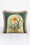 Daylight and Plants Fringed Pillowcase-Vintage Botanical Modern Green Cream Tufted Throw Pillow Cover - 5