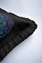 Chakra Energy Fringed Pillowcase - Meditation Themed Bohemian Black Tassel Throw Pillow Cover - 7