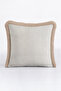 Geometric Elegant Luxury Fringed Pillowcase-Cream Beige Modern Gold Color Tassels Throw Pillow Cover - 2