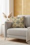 Italian Motif Luxury Fringed Pillowcase-Geometric Marine Mediterranean Themed Tassel Throw Pillow Cover - 4