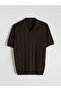 Esvab • Modern & Distinctive Devrik Roba Collar Men's Knitwear T-Shirt - 7