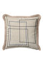 Geometric Modern Luxury Fringed Pillowcase-Corner Line Beige Nordic Blue Tufted Throw Pillow Cover - 3
