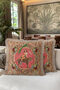 Baroque Vintage Fringed Pillowcase - Nostalgic Pink Leopard Green Bohemian Tassel Throw Pillow Cover - 6