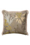 Luxury Leaf Motif Fringed Pillowcase-Vintage Natural Breeze Country Beige Tasseled Cushion Cover - 5