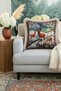 Vintage Forest View Fringed Pillowcase - Natural Wild Life Rustic Tassel Throw Pillow Cover - 2
