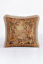 Baroque Chic Fringed Pillowcase - Classic Rustic Spring Tones Tufted Throw Pillow Cover - 4
