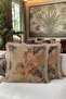 Baroque Angel Motif Fringed Pillowcase - Classic Vintage Rustic Cream Tufted Throw Pillow Cover - 6