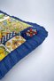 Mediterranean Motif Fringed Pillowcase - Colorful Sicilian Country Blue Edged Tassel Throw Pillow Cover - 7