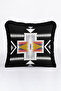 Ethnic Geometric Fringed Pillowcase - Bohemian Black Gray Gold Color Tassel Throw Pillow Cover - 4