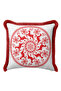 Nordic Deer Fringed Pillowcase - Classic Christmas Rustic Red White Tassel Throw Pillow Cover - 2