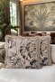 Tropical Leaf Fringe Pillowcase - Natural Tones Bohemian Beige Tassel Throw Pillow Cover - 6