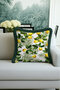 Lemon Garden Fringed Pillowcase - Tropical Nature Green Yellow Modern Tufted Throw Pillow Cover - 3