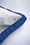 Elegant Mountain Silhouette Fringed Pillowcase - Minimalist Blue Landscape Modern Tufted Throw Pillow Cover - 7